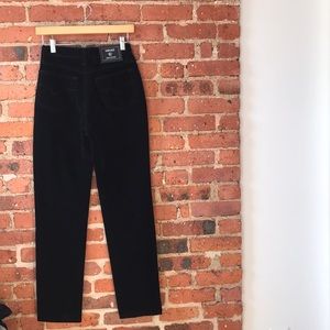 Vintage black velvet VERSACE pants 25"